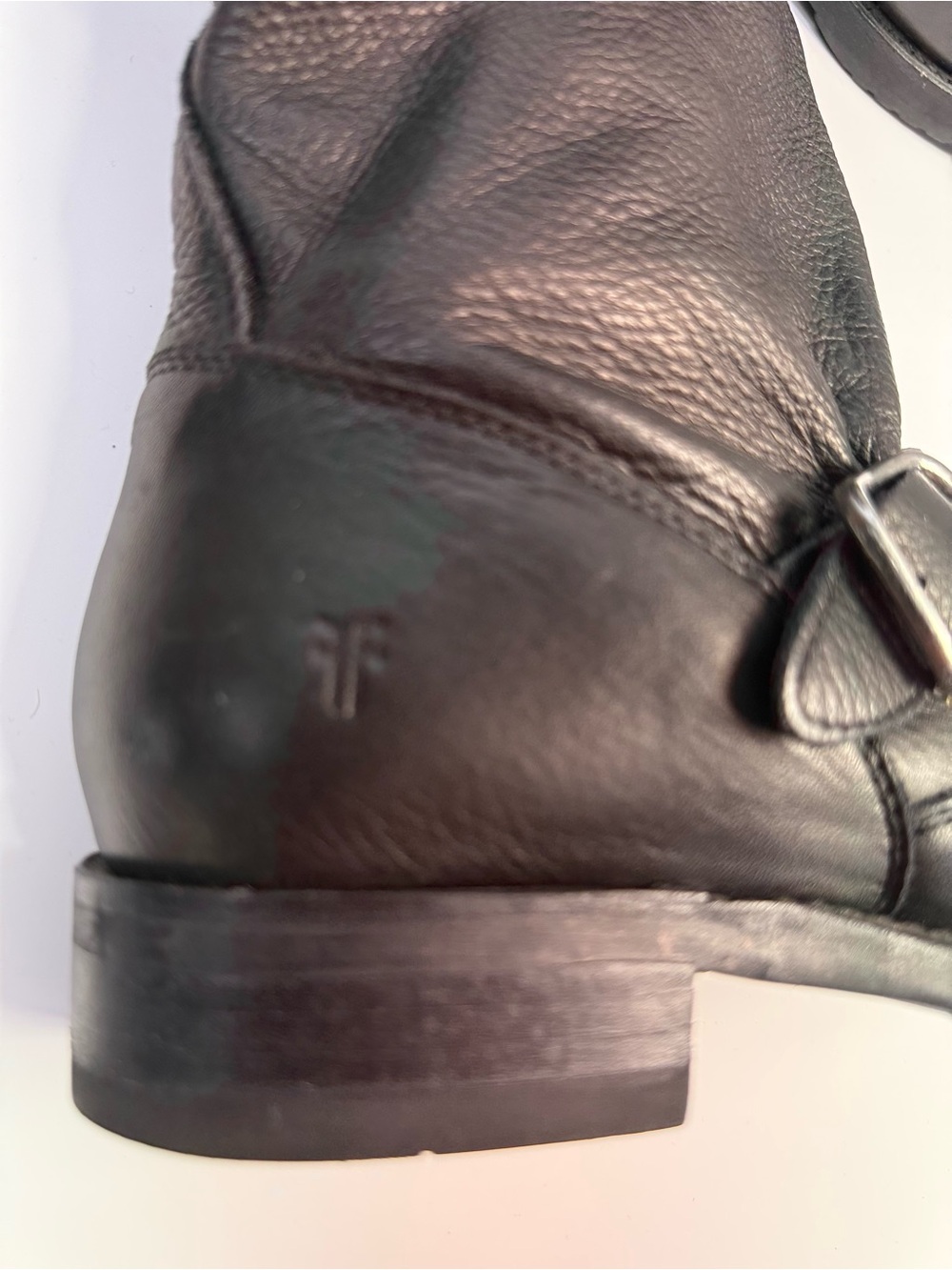 Frye Harness Moto Boots – Black Leather – Size 7.5 B - Picture 3 of 6